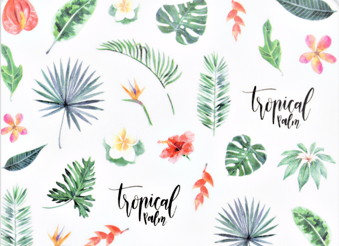 Nailart Sticker Tropical Vibes