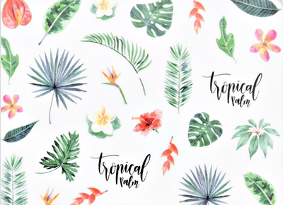 Nailart Sticker Tropical Vibes
