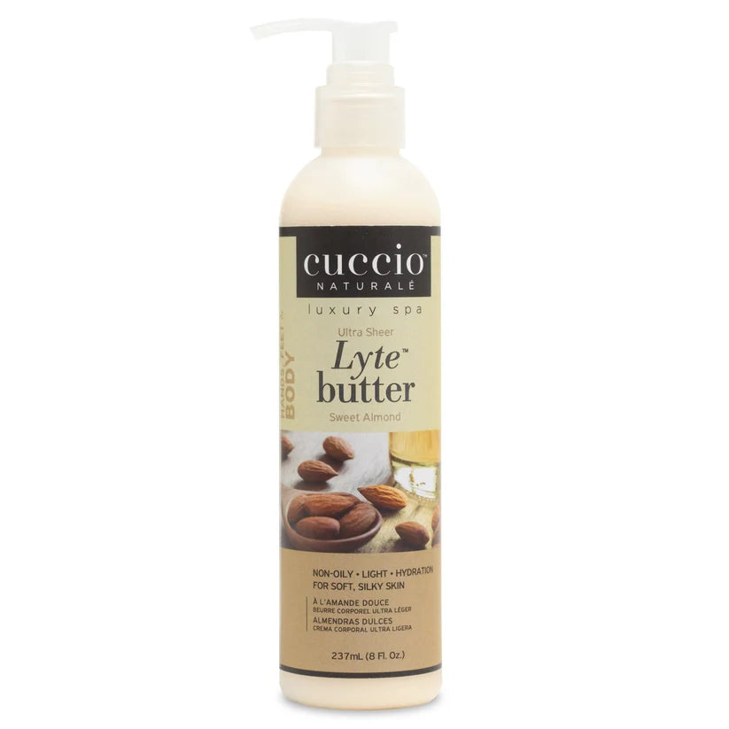 Body Butter Lyte Sweet Almond 237ml Cuccio