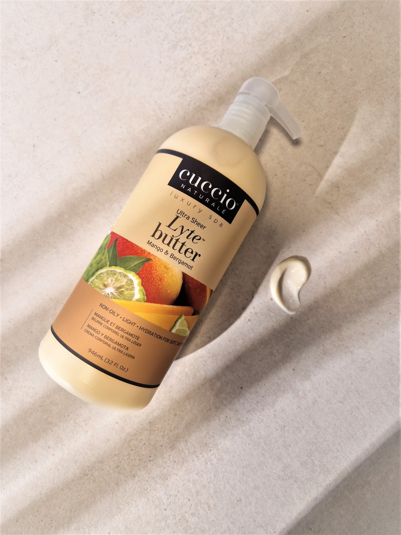 Body Butter Lyte Mango & Bergamot 946ml Cuccio