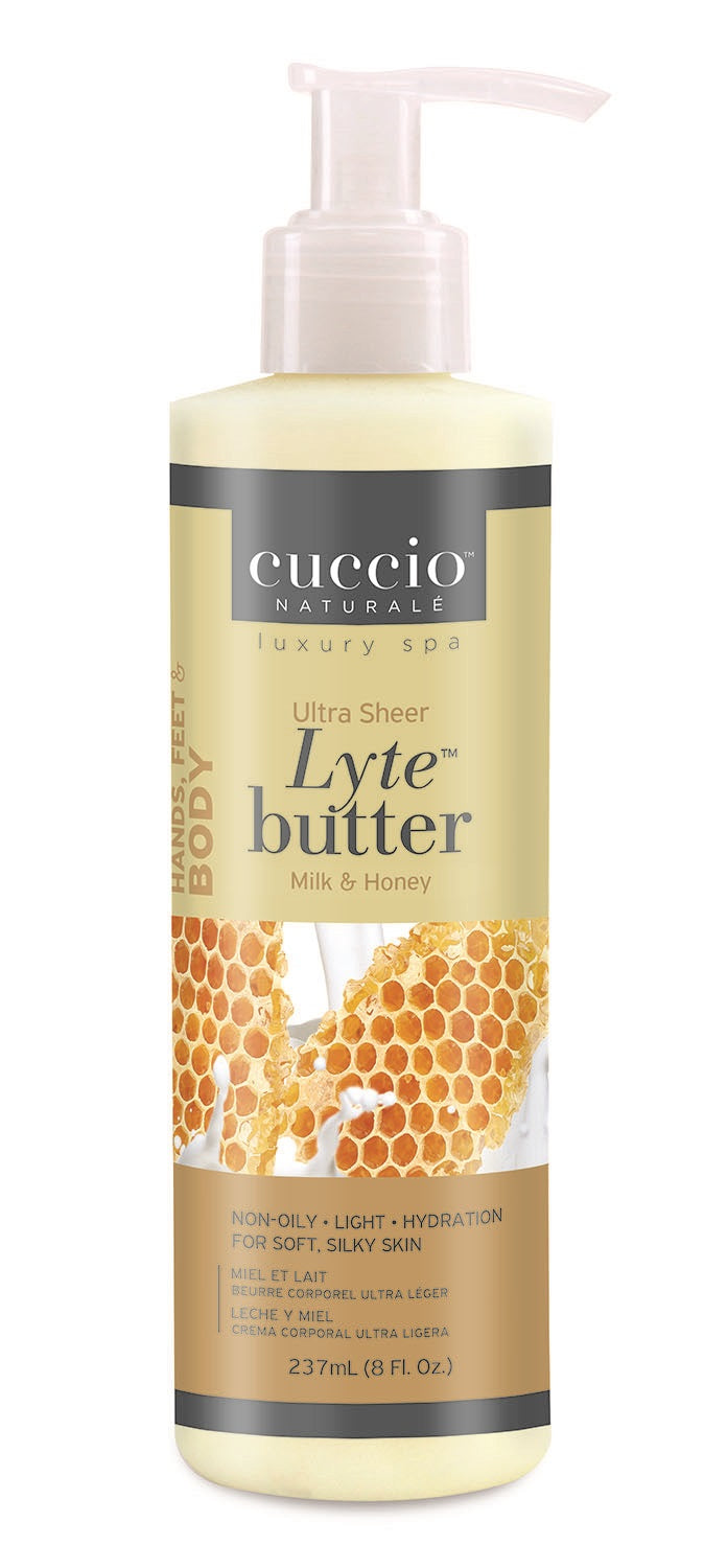 Body Butter Lyte Honey & Milk 237ml Cuccio