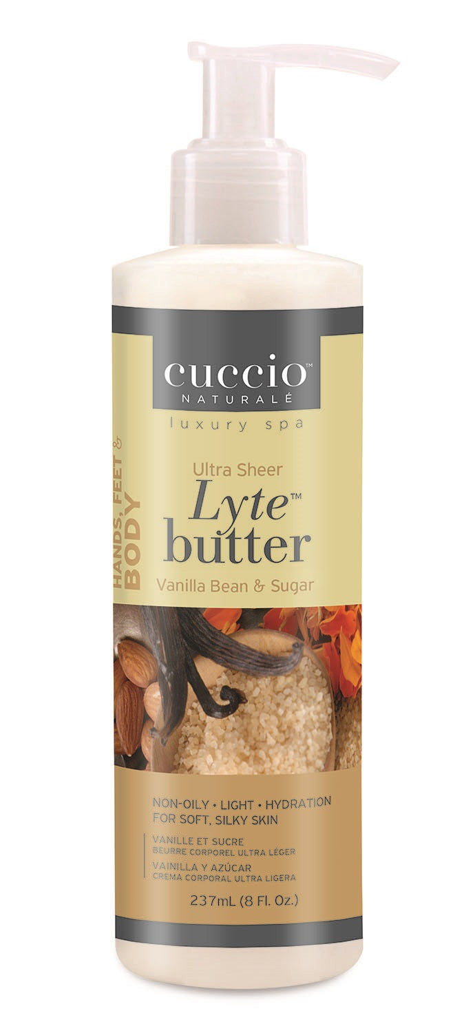 Body Butter Lyte Vanilla Bean & Sugar 237ml Cuccio