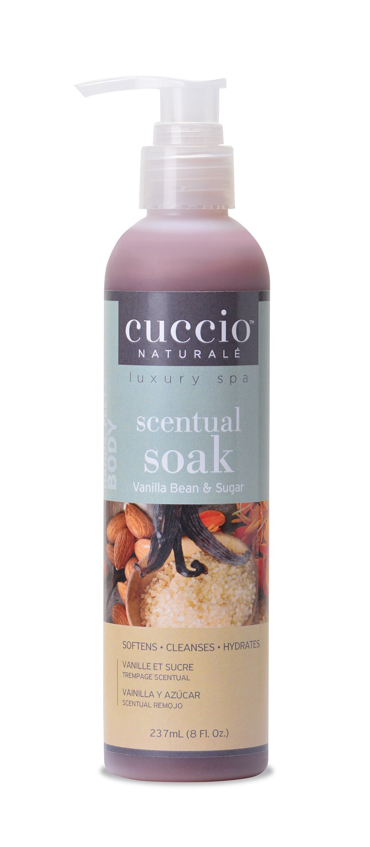 Handbad Soft Soak 3-1 Vanilla Bean 237ml Cuccio