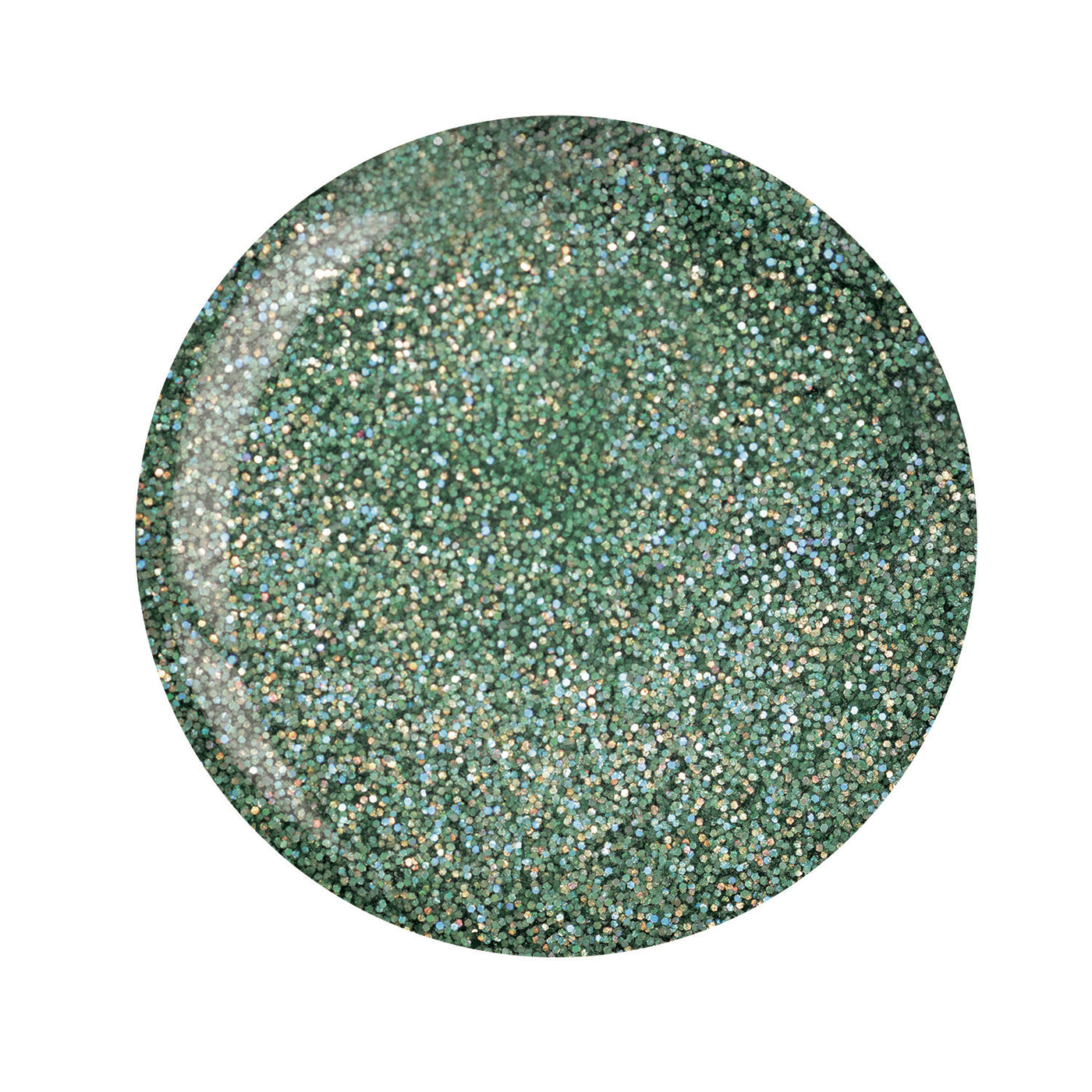 CP Dipping Powder14g - 5525-5 Emerald Green W/ Rainbow Mica