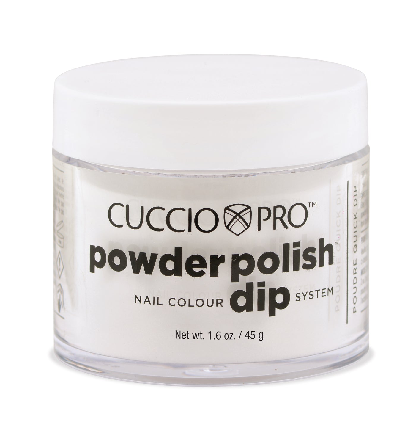 CP Dipping Powder 45g 5529 White w/Silver Mica