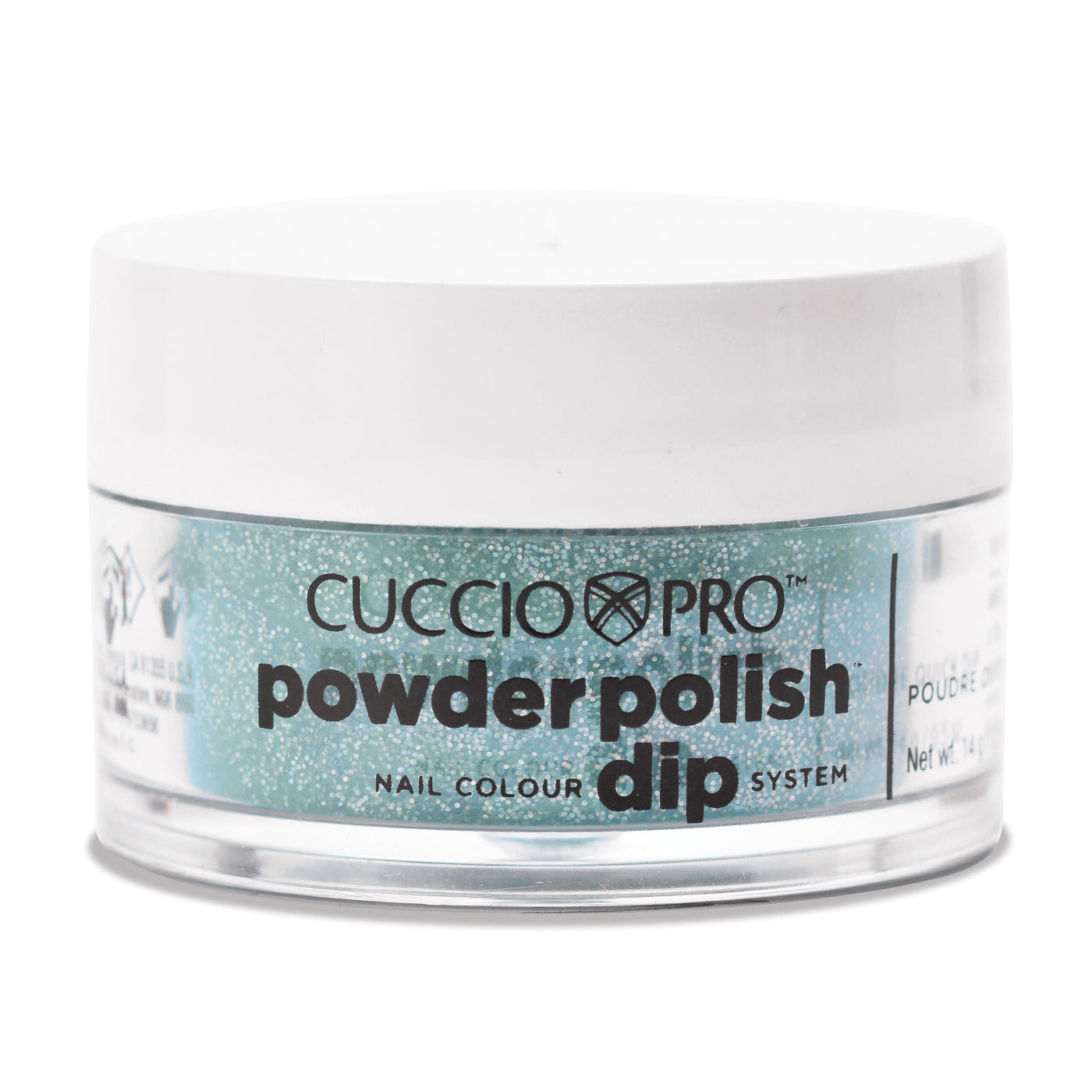 CP Dipping Powder14g - 5593-5 Green Glitter W/ Blue Underton