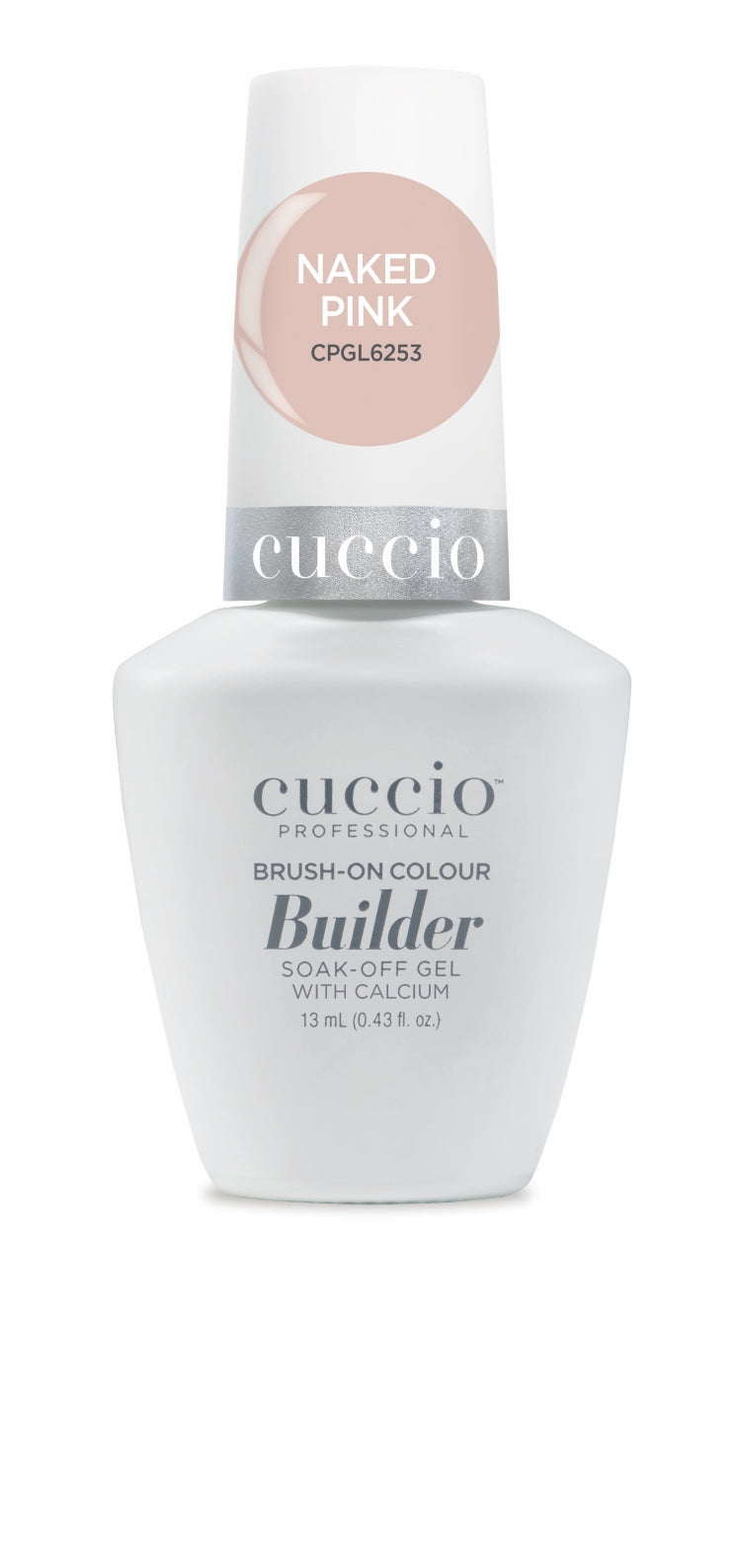 LED/UV Brush-on-Builder Naked Pink Gel 13ml Cuccio