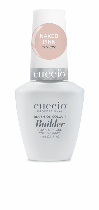 LED/UV Brush-on-Builder Naked Pink Gel 13ml Cuccio